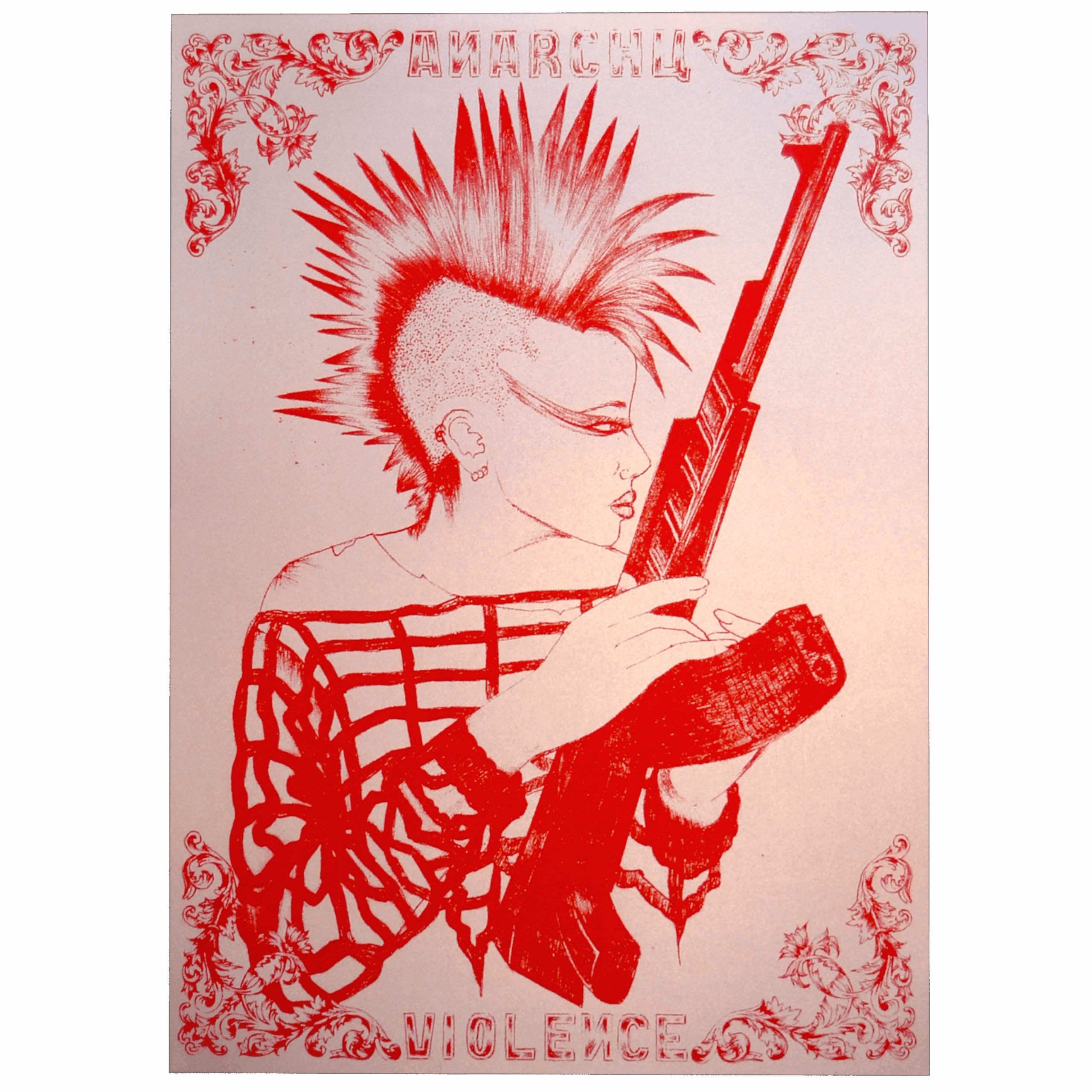 ANARCHY VIOLENCE 50x70cm